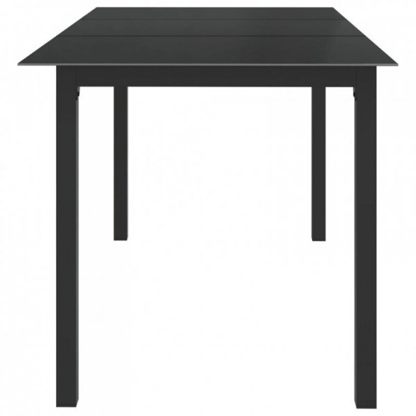 7-częściowy zestaw mebli ogrodowych, aluminium, antracytowy