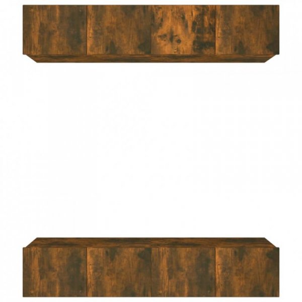Szafki TV, 4 szt., przydymiony dąb, 80x30x30 cm