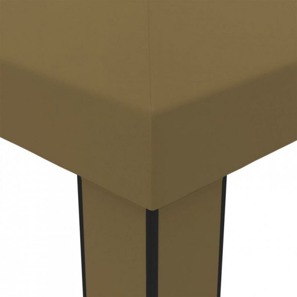 Altana z podwójnym dachem, 3x6 m, taupe, 180 g/m²