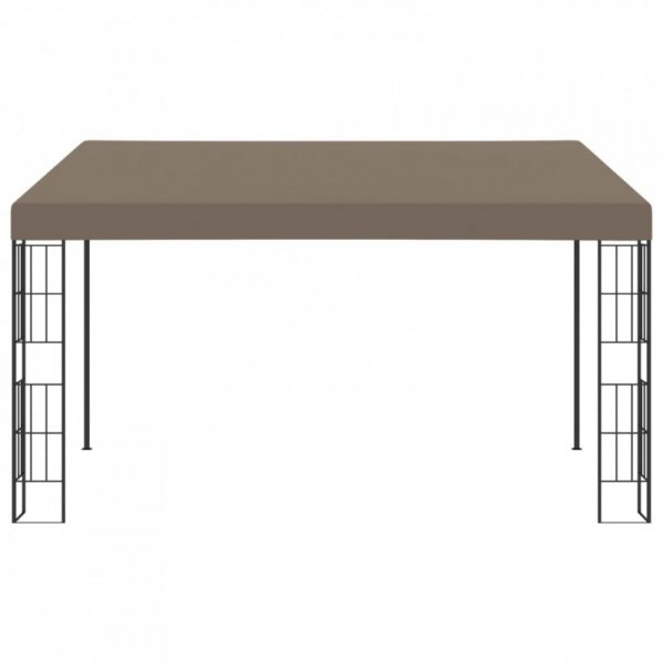 Altana przyścienna, 4 x 3 m, taupe, tkanina