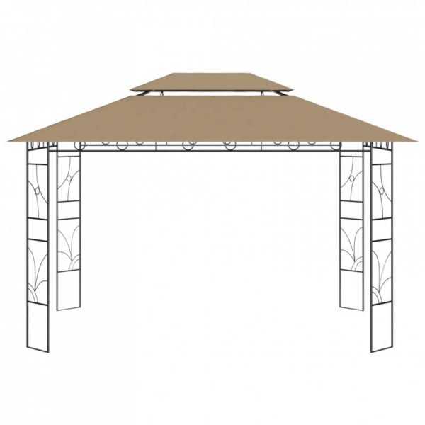 Altana, 4x3x2,7 m, kolor taupe, 160 g/m²