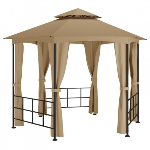 Altana ze ściankami, 3,1 x 2,7 m, kolor taupe