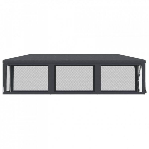 Namiot imprezowy z 8 ścianami z siatki, antracyt, 3x9 m, HDPE