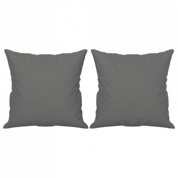 2-osobowa sofa z poduszkami, ciemnoszara, 140 cm, mikrofibra