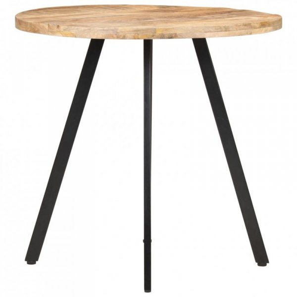 Stół jadalniany, 80 cm, surowe drewno mango