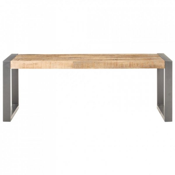 Stolik kawowy, 110x60x40 cm, surowe drewno mango