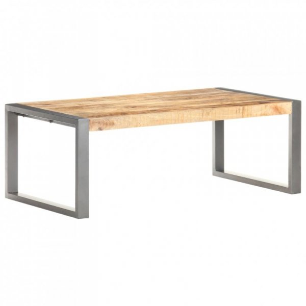 Stolik kawowy, 110x60x40 cm, surowe drewno mango