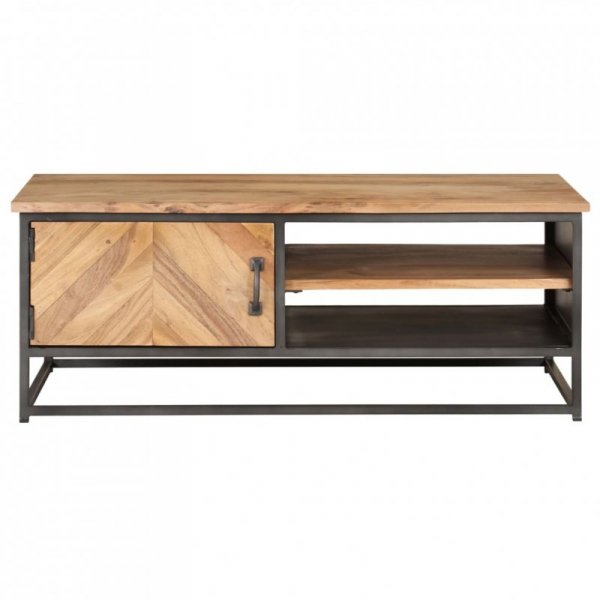 Stolik kawowy, 90x50x35, lite drewno akacjowe