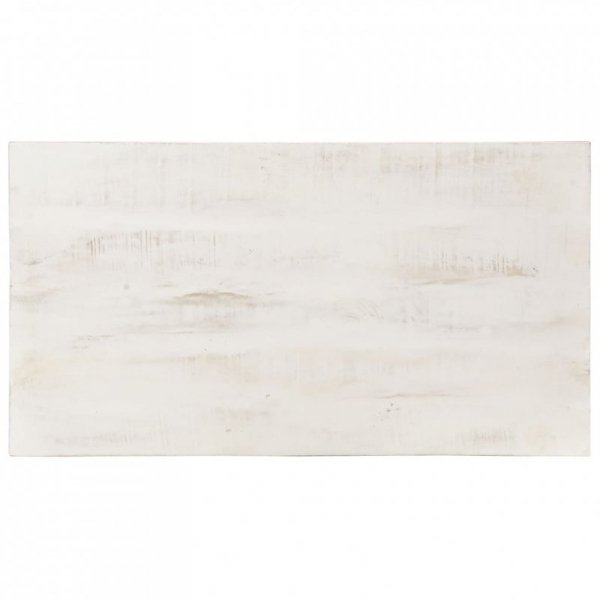 Stolik kawowy, biały, 110 x 60 x 45 cm, lite drewno mango