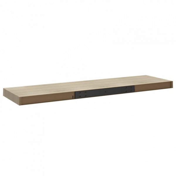 Półki ścienne, 4 szt., kolor dębowy, 90x23,5x3,8 cm, MDF