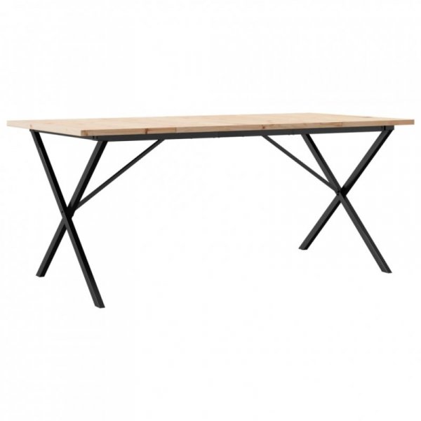 Stół jadalniany z nogami w kształcie litery X, 180x90x75,5 cm