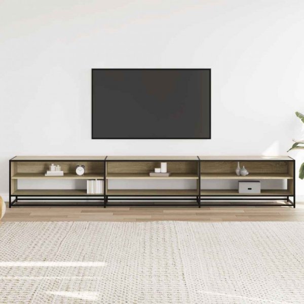 Szafka TV, dąb sonoma, 270x40x46 cm, materiał drewnopochodny