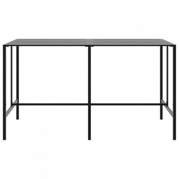 Stolik barowy, czarny, 200x100x110 cm, malowana proszkowo stal