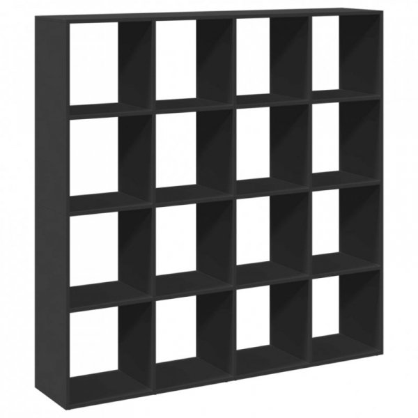 Regał, czarny, 137,5x29x137,5 cm, materiał drewnopochodny