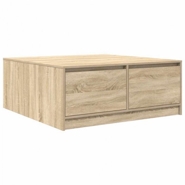 Stolik kawowy z szufladami Sonoma Oak 100x100x40 cm