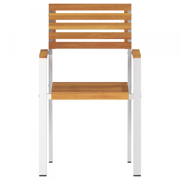 Krzesła ogrodowe  6 szt. 54.5x56x89 cm Lite drewno akacjowe, Krzesła składane  2 szt. Lite drewno akacjowe i stal, Krzesła składane  4 szt. Lite drewno akacjowe i stal