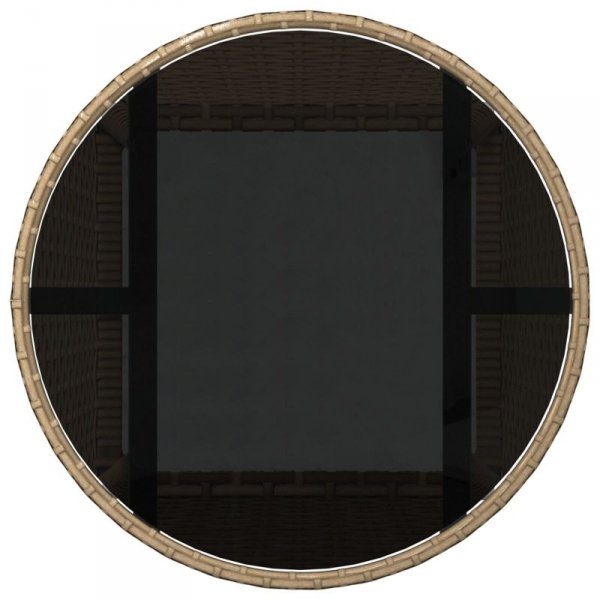 Zestaw mebli do jadalni  Zestaw 3 Beżowy Rattan, Metal Trwały