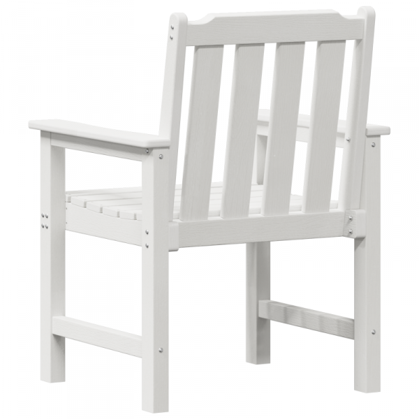 Krzesła jadalniane  6 szt. Białe 65.5x55.5x88 cm HDPE, Krzesła jadalniane  2 szt. Białe HDPE