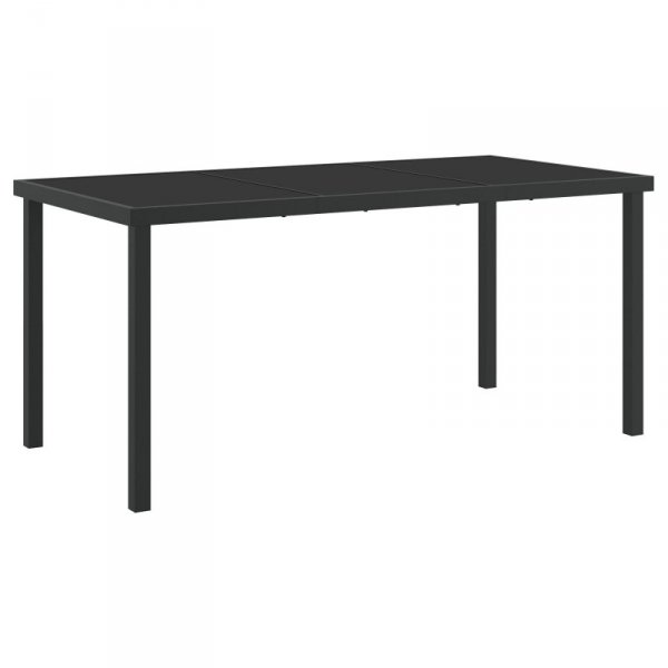 Zestaw 4 Czarny Rattan PE Standardowy Wytrzymały