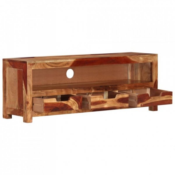 Szafka pod TV, 110x30x40 cm, lite drewno akacjowe