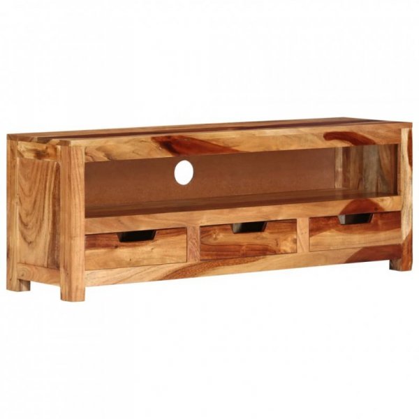 Szafka pod TV, 110x30x40 cm, lite drewno akacjowe