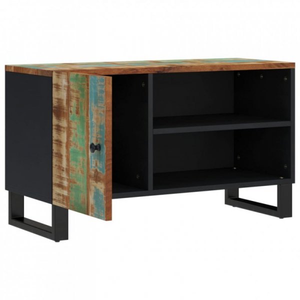 Szafka RTV, 80x33x46 cm, drewno i materiał drewnopochodny
