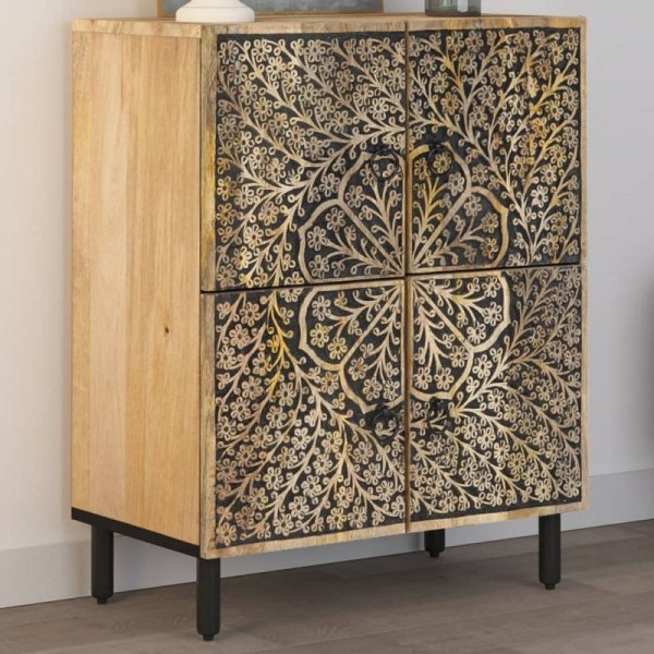 Szafka, 60x33x75 cm, lite drewno mango