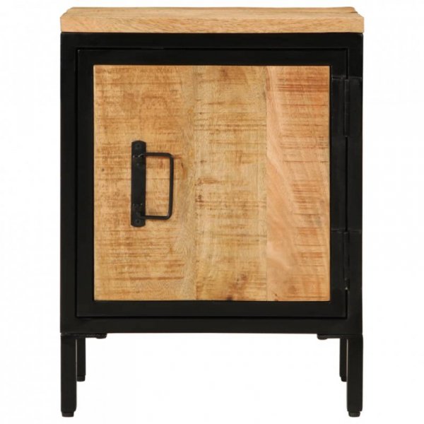 Szafka nocna, 40x30x52,5 cm, surowe drewno mango