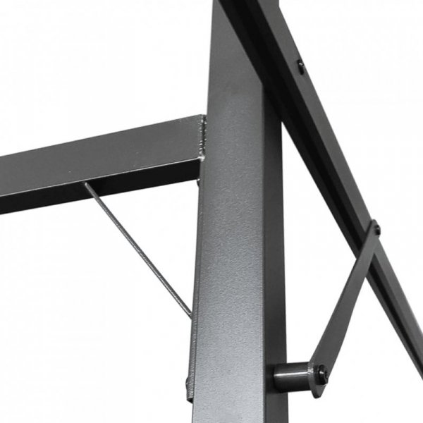 Pergola ze zwijanym dachem, taupe, 395x292x230 cm