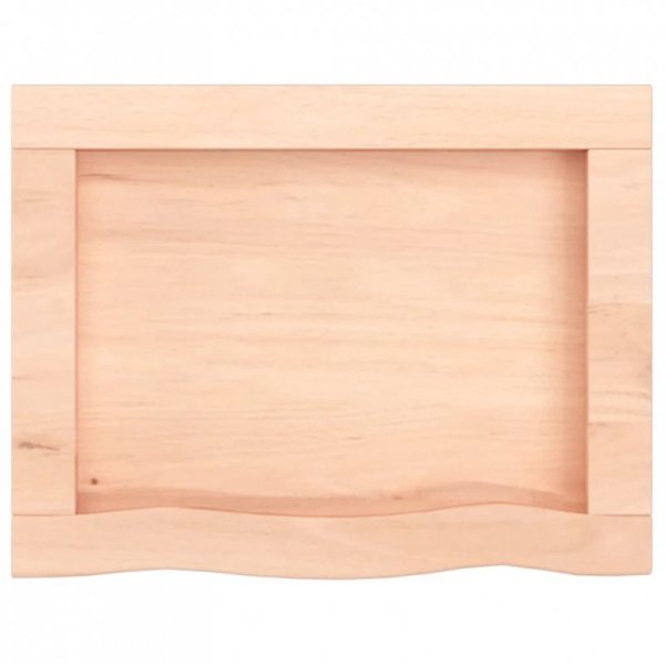 Półka, 40x30x(2-4) cm, surowe lite drewno dębowe