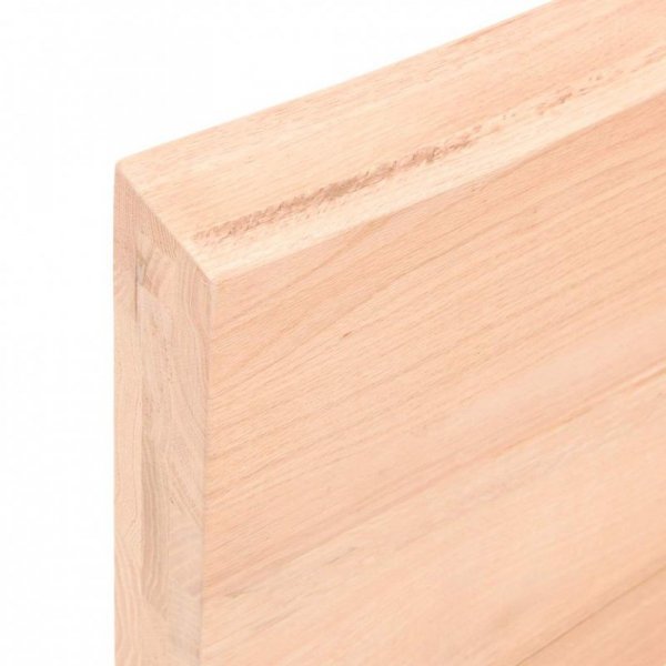 Półka, 180x50x(2-6) cm, surowe lite drewno dębowe
