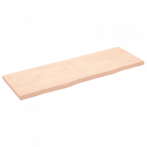 Półka, 180x60x(2-6) cm, surowe lite drewno dębowe