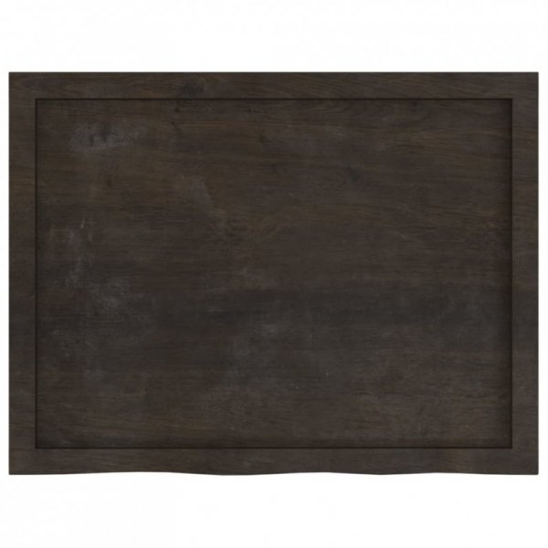 Półka, ciemnobrązowa, 80x60x(2-4) cm, wykończone drewno dębowe