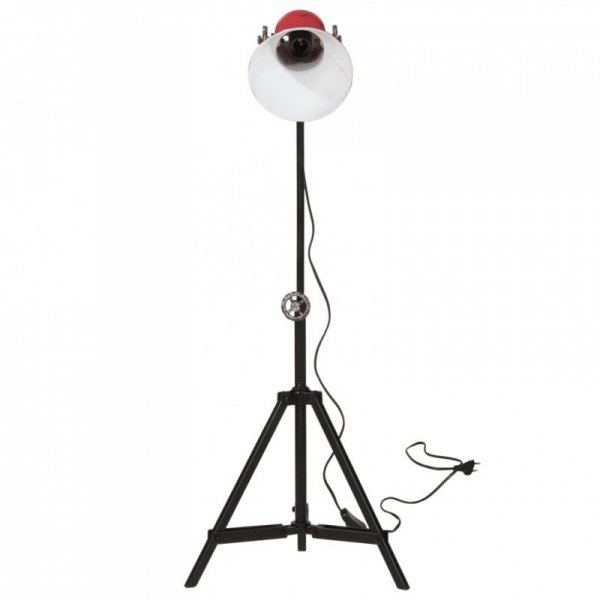 Lampa stojąca, 25 W, postarzany czerwony, 35x35x65/95 cm, E27