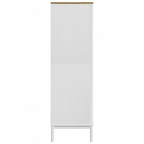 Szafa FLORO, biała, 77x53x171 cm, lite drewno sosnowe