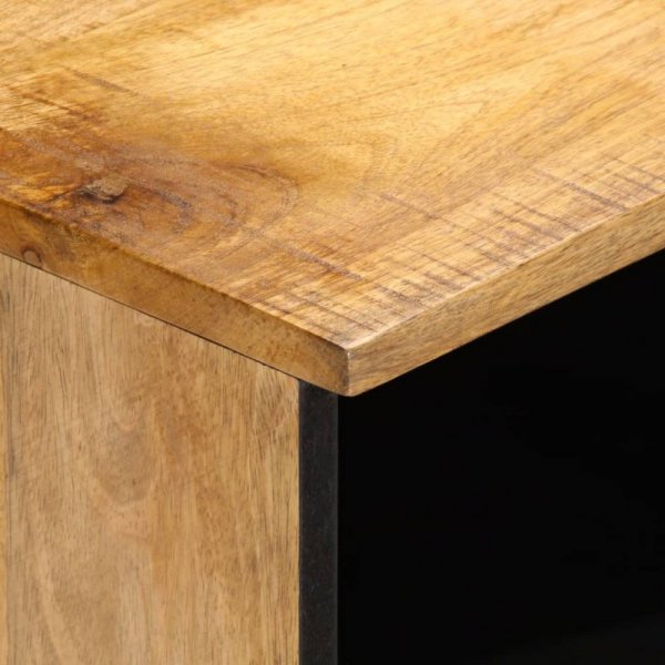 Szafki nocne, 2 szt., 40x34x46 cm, lite surowe drewno mango