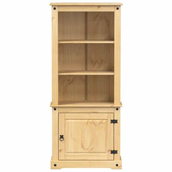 Kredens Corona, 74x38x170 cm, lite drewno sosnowe