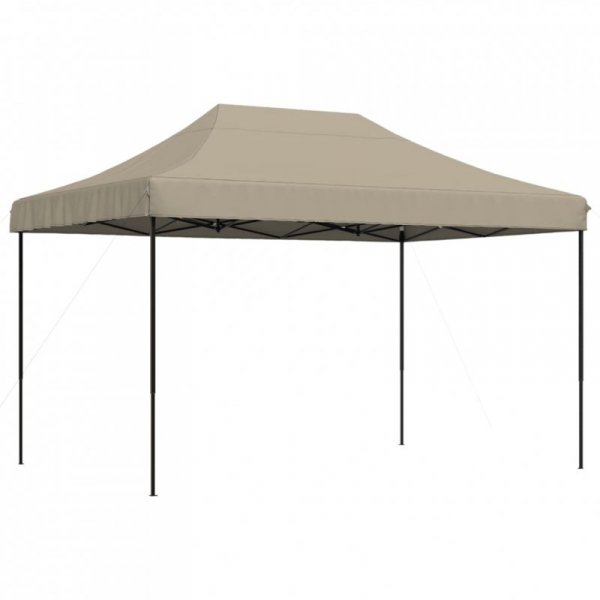 Składany namiot imprezowy typu pop-up, taupe, 410x279x315 cm
