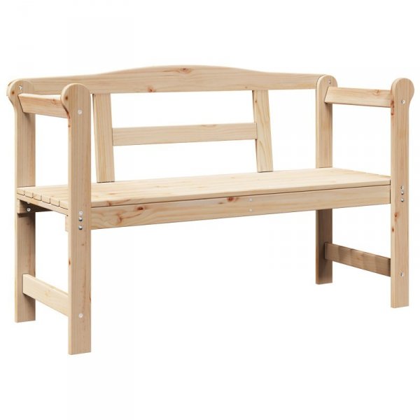 ławka ogrodowa  119x76x44 cm z litego drewna sosnowego