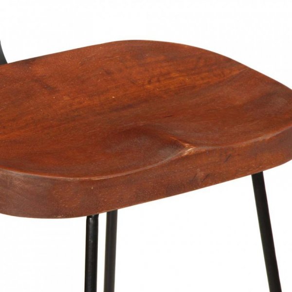 Hokery barowe 2 szt. 49x43x103 cm Drewno lite Mango