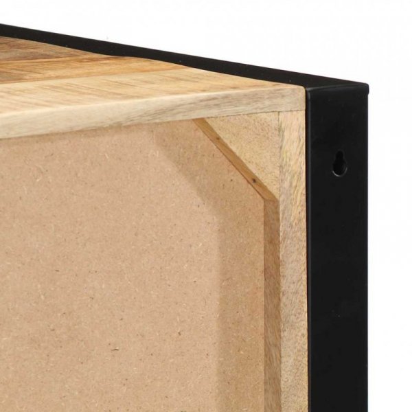 Szafki nocne 2 szt. 40x35x25 cm Drewno lite surowe Mango