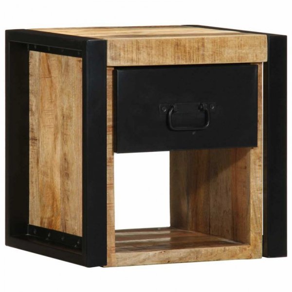 Szafka nocna 40x35x40 cm lite drewno surowe mango