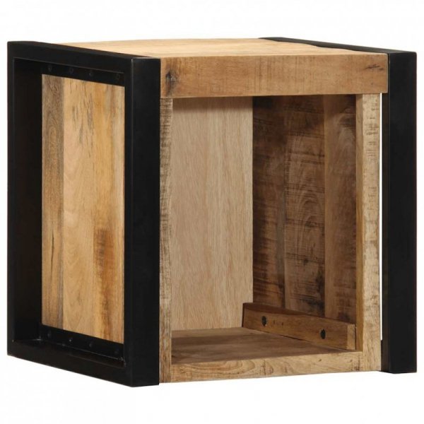 Szafka nocna 40x35x40 cm lite drewno surowe mango