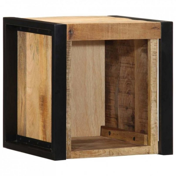 Szafki nocne 2 szt. 40x35x40 cm Drewno lite surowe Mango