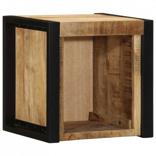 Szafki nocne 2 szt. 40x35x40 cm Drewno lite surowe Mango