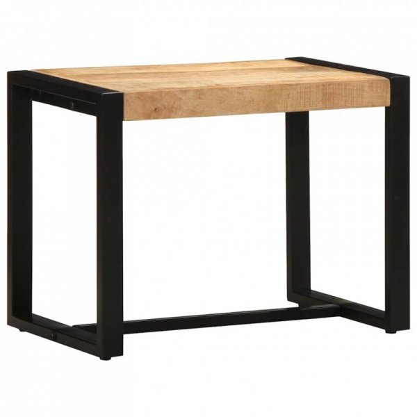 Ławka 60x35x45 cm lite drewno surowe mango