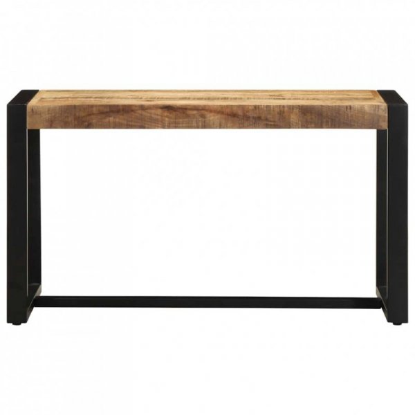 Ławka 80x35x45 cm lite drewno surowe mango