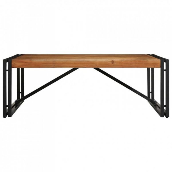 Stolik kawowy 100x100x35 cm lite drewno akacjowe
