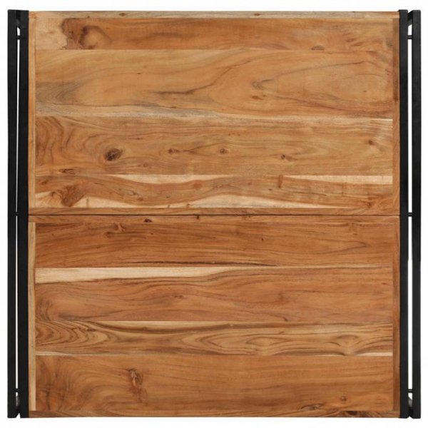 Stolik kawowy 100x100x35 cm lite drewno akacjowe