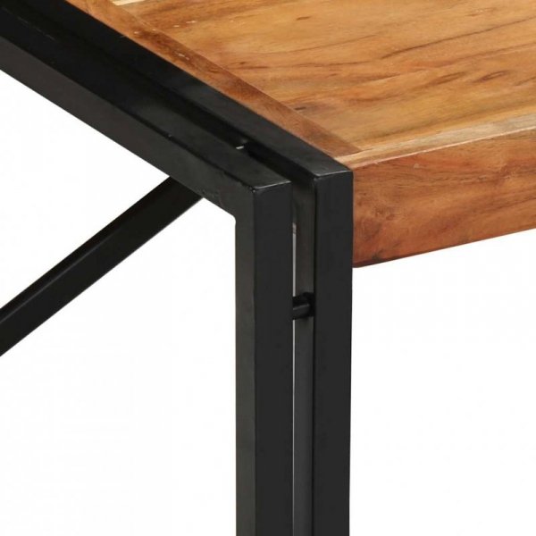 Stolik kawowy 100x100x35 cm lite drewno akacjowe